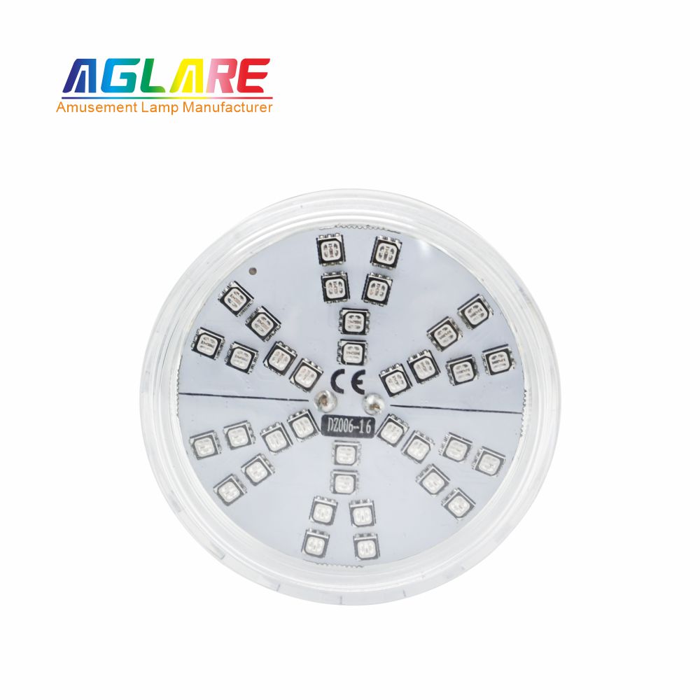 60mm RGB LED游乐场灯1-16自动程序旋转效果- AC24V，，，， 42led