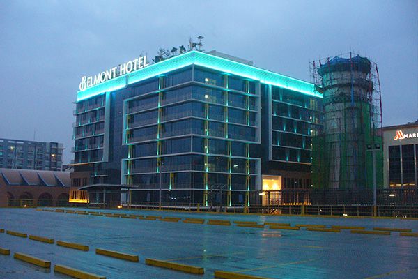 jdb电子照明的户外装饰灯用在菲律宾旅馆工程项目